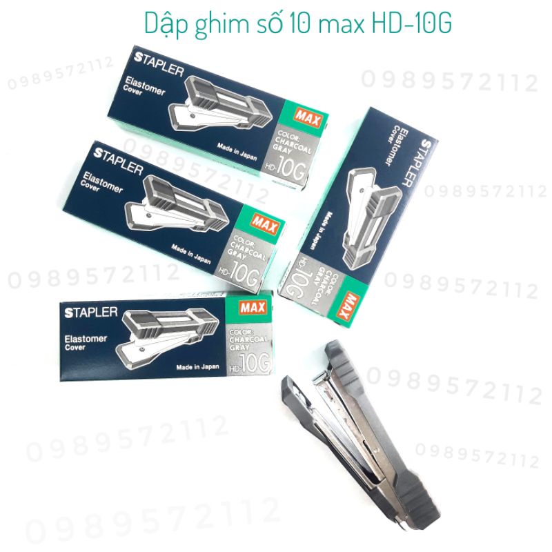 Dập ghim số 10 max HD-10G có đệm cao su.