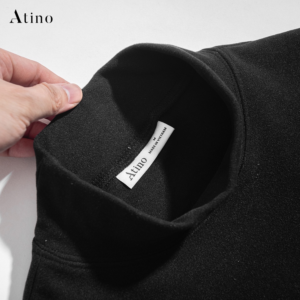 Áo Nỉ Nhung 2 Mặt Giữ Nhiệt Nam Nữ ATINO Vải Nhung 2 Mặt Cao Cấp Form Regular Fit AN602 | BigBuy360 - bigbuy360.vn