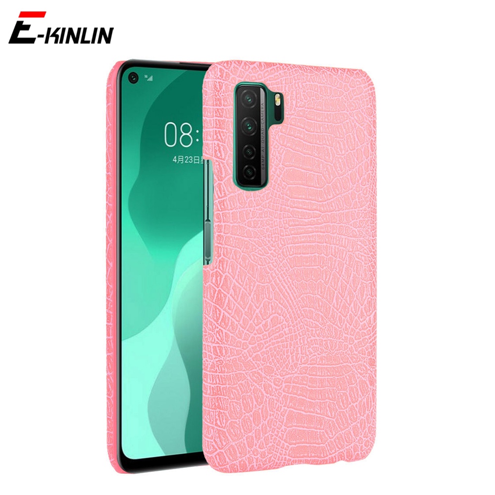 Ốp Điện Thoại Nhựa Cứng Giả Da Cá Sấu Thời Trang Cho Huawei Honor 30 20 Pro Plus 10 Lite