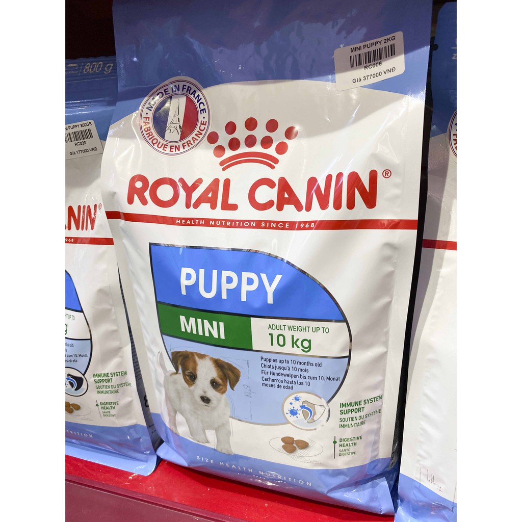 Thức ăn cho chó giống nhỏ Royal Canin Mini Puppy và Mini Adult bao 2kg