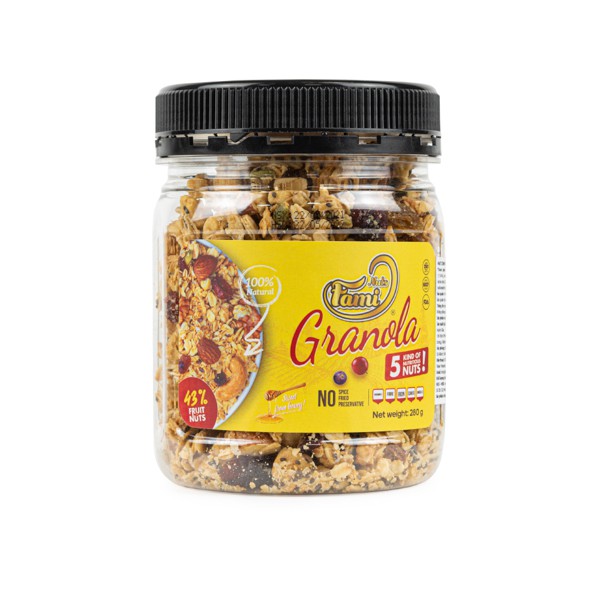 HẠT DINH DƯỠNG NGŨ CỐC GRANOLA FAMINUTS  Hũ Nhựa 280g