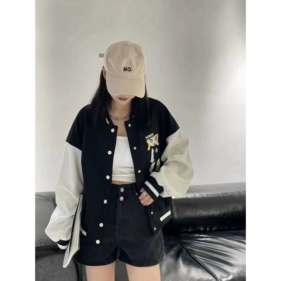 Áo khoác Bomber in hình CÔ GÁI SÀNH ĐIỆU