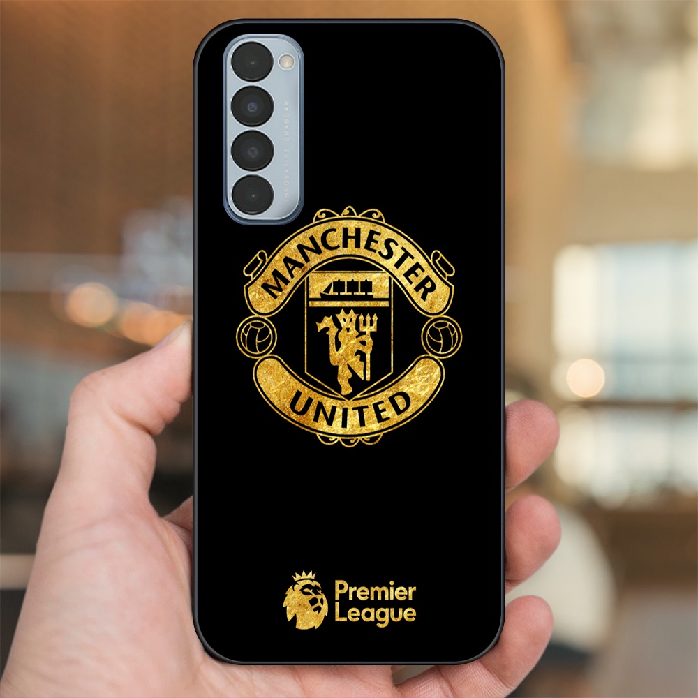 Ốp lưng Oppo Reno 4 Pro viền đen in hình MU Manchester United