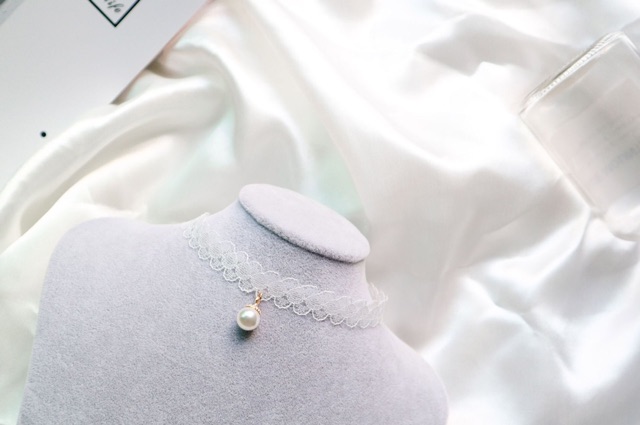 Choker ren xinh phong cách tiểu thư - Khăn turban