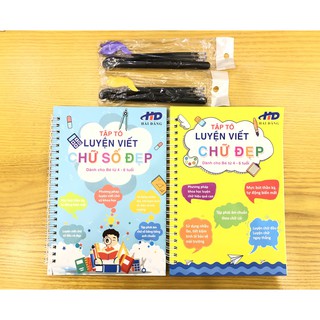 Combo 2 Quyển Vở Tập Tô Chữ Và Số Tự Bay
