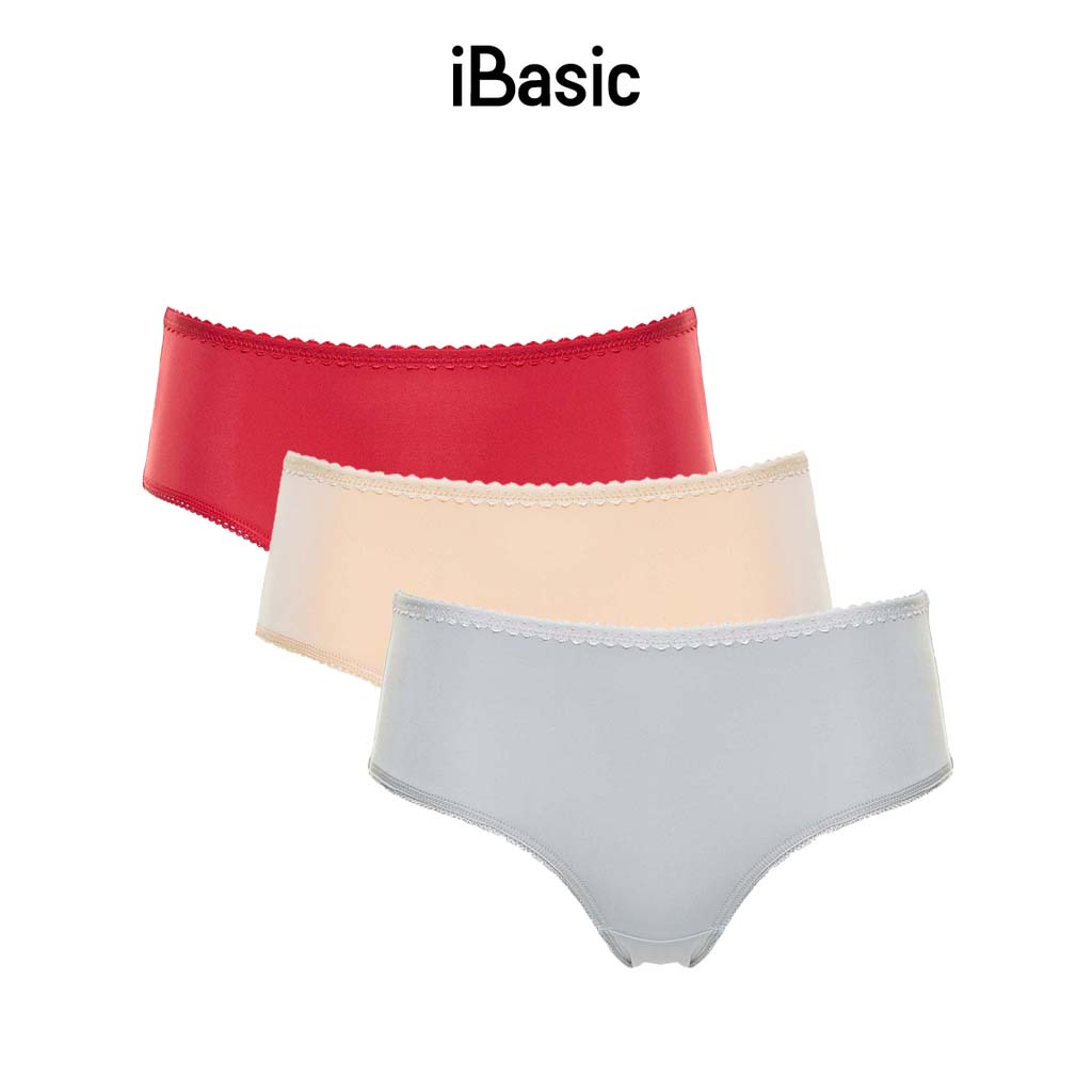 Set 3 quần lót nữ thun lạnh lưng cao iBasic PANW148