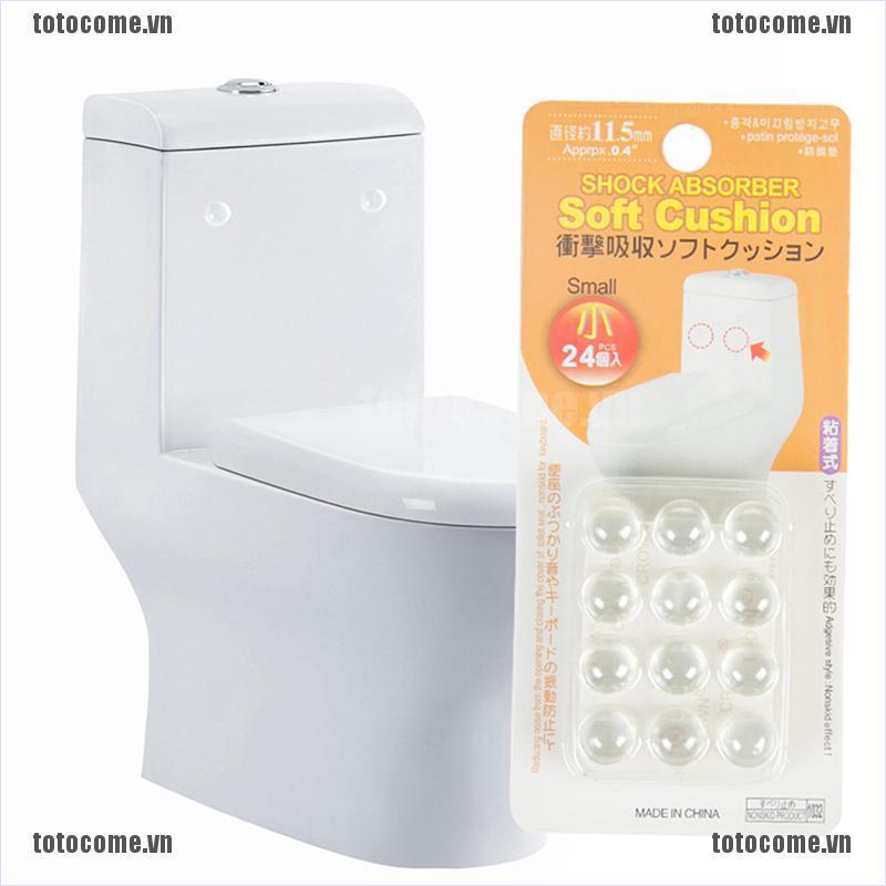 TOTO Set 24 Phụ Kiện Giảm Xóc Trong Suốt Bằng Silicon Dành Cho Bồn Cầu