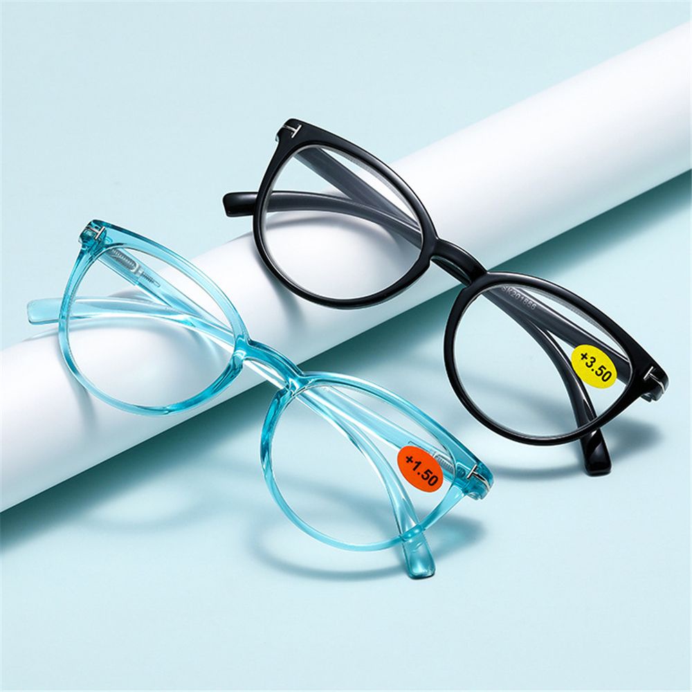 Kính đọc sách chống mệt mỏi bằng nhựa resin tròng kính tròn cổ điển thời trang cho nam và nữ