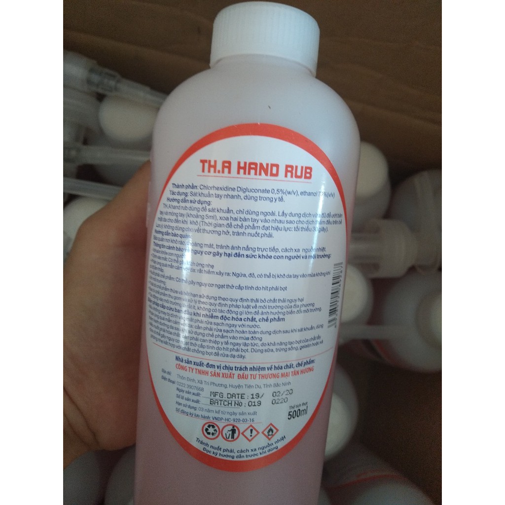 210K Combo_3 chai Dung dịch sát khuẩn tay nhanh, TH.A Hand Rub Loại 500ML | BigBuy360 - bigbuy360.vn