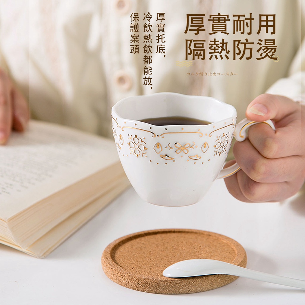Tấm lót cốc JUJIAJIA trà/cafe dệt sợi tự nhiên kiểu nhật bản sử dụng tại nhà ở