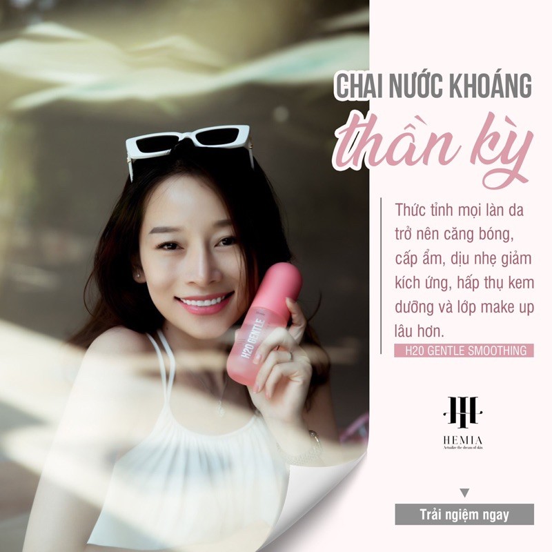 Xịt khoáng căng bóng DNA cá tầm H20 gentle cấp ẩm, làm dịu da, bảo vệ lớp trang điểm | BigBuy360 - bigbuy360.vn