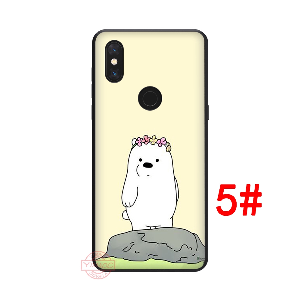 Ốp điện thoại in hình gấu We Bare Bears cho Xiaomi Mi 8 SE 9 SE 8 Lite A1 A2 Lite 5X 6X F1 Max 3