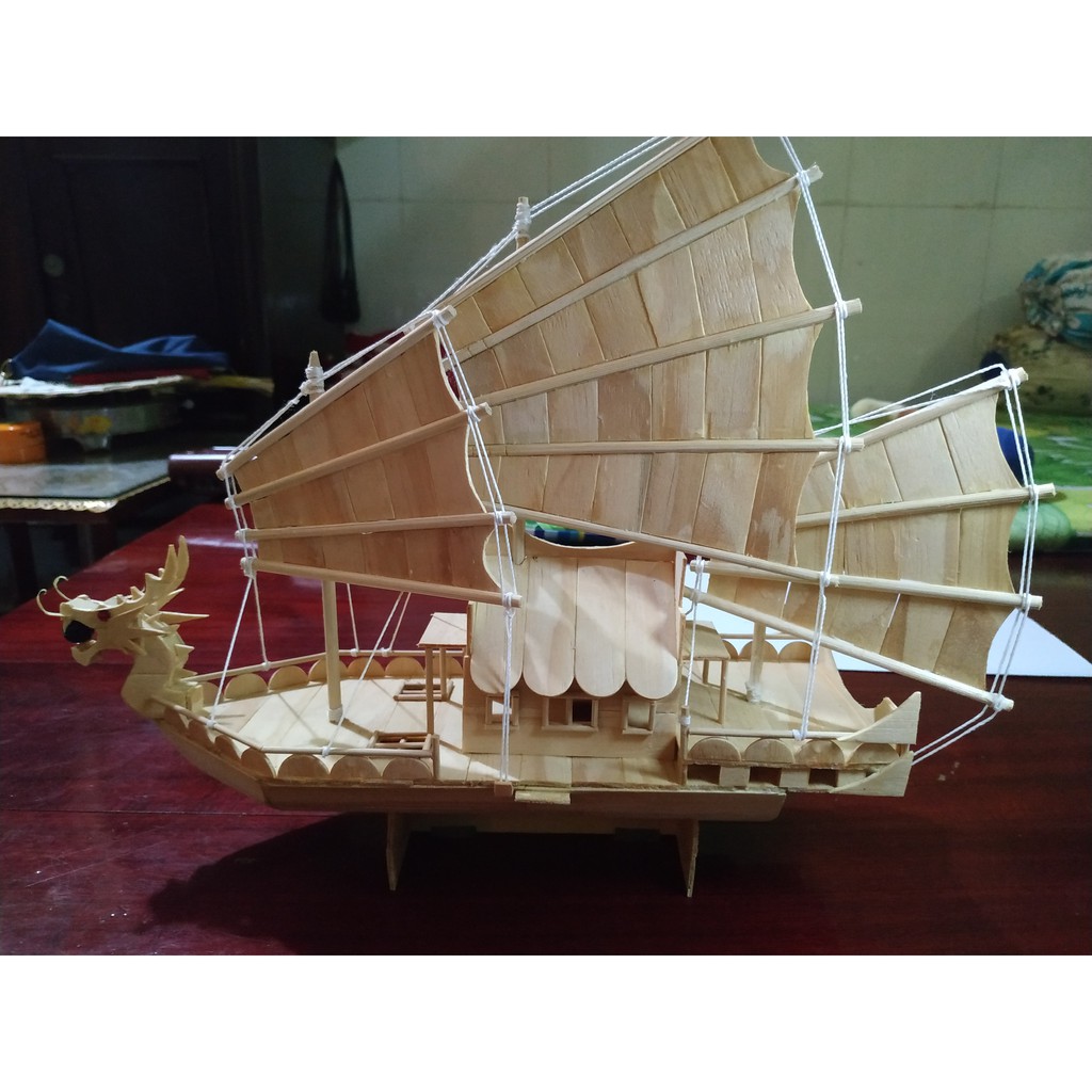 [Handmade] Thuyền rồng tuyệt phẩm gỗ cao cấp