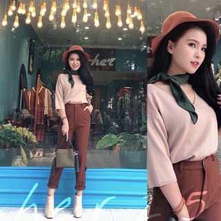 Khăn lụa vuông trơn