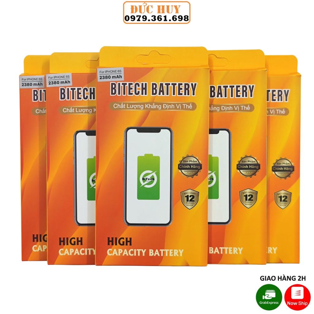 Pin IP6S Dung Lượng Cao BiTech BT-IP6S ( 2380 mAh ) - Tặng bộ vít mở + Siu dán pin