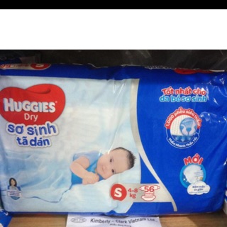 [Mua 4 bịch có quà] Tã dán sơ sinh Huggies S56