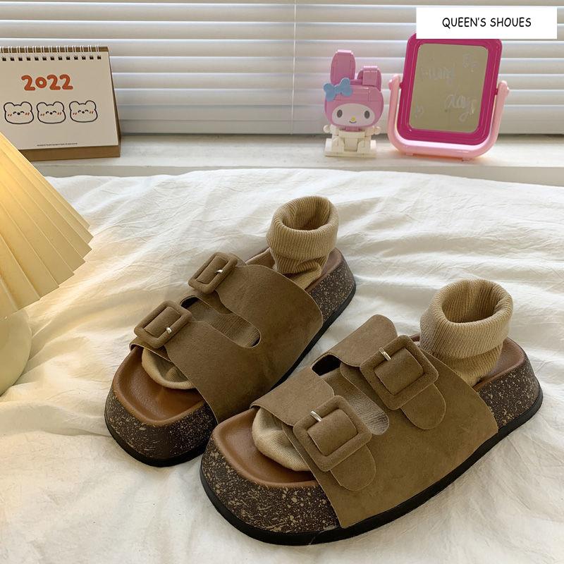 Dép Sandal Birkenstock Đế Dày Thời Trang Mùa Hè Hàn Quốc Cho Nữ
