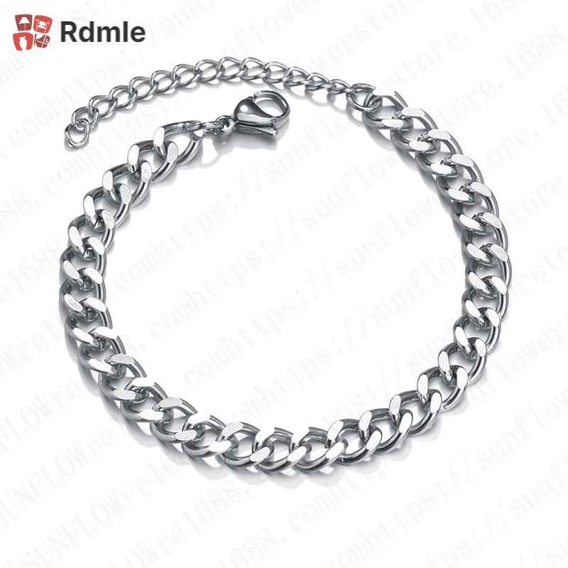 Vòng Đeo Tay Bằng Hợp Kim Dày Phong Cách Hip hop Cổ Điển Không Phai Màu Dành Cho Nam Và Nữ