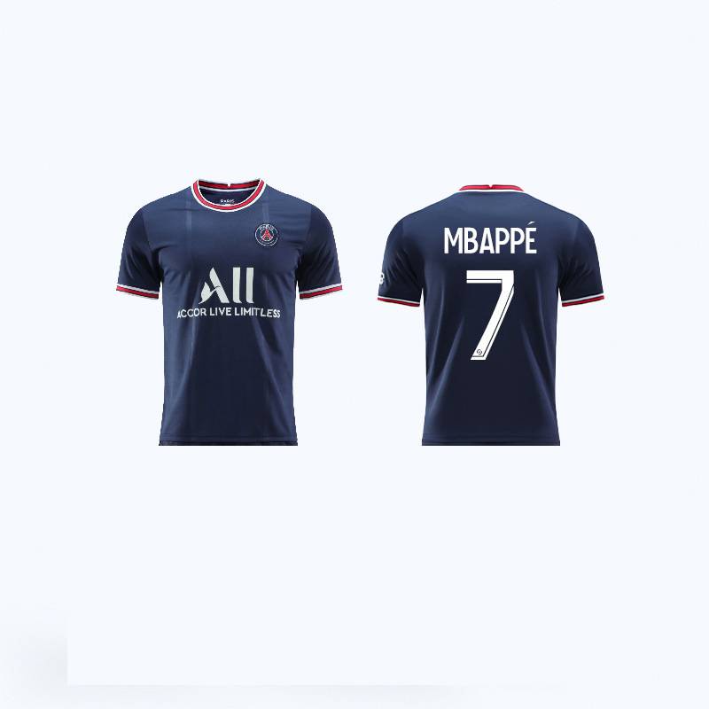 Áo thun thể thao dáng rộng họa tiết PSG đội tuyển đá banh Neymar Mbappe