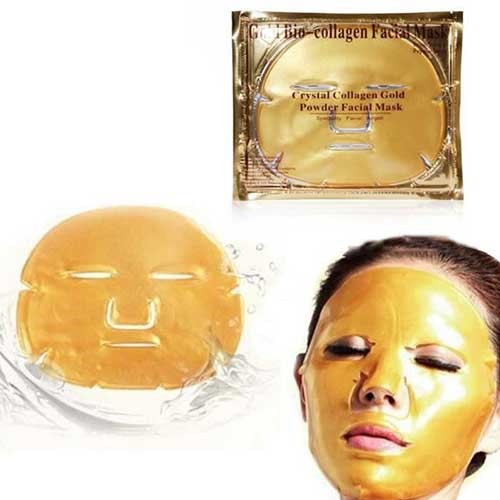 Combo 10 Mặt nạ đắp mặt collagen nano vàng Crystal Facial Mask
