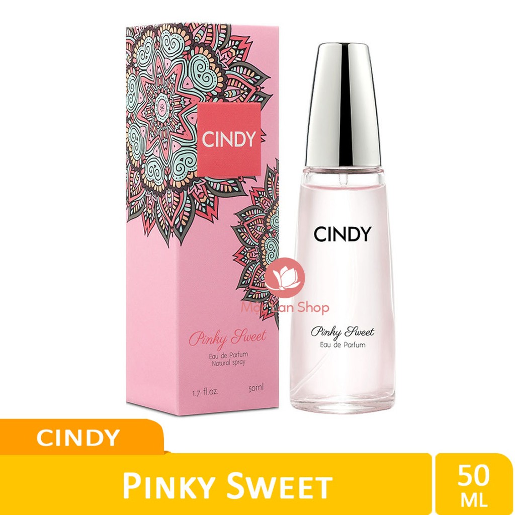 Nước hoa nữ, nước hoa Cindy có 4 mùi hương rất quyến rũ (50ml) Pinky sweet, Passionate, Classic, Golden Luxury