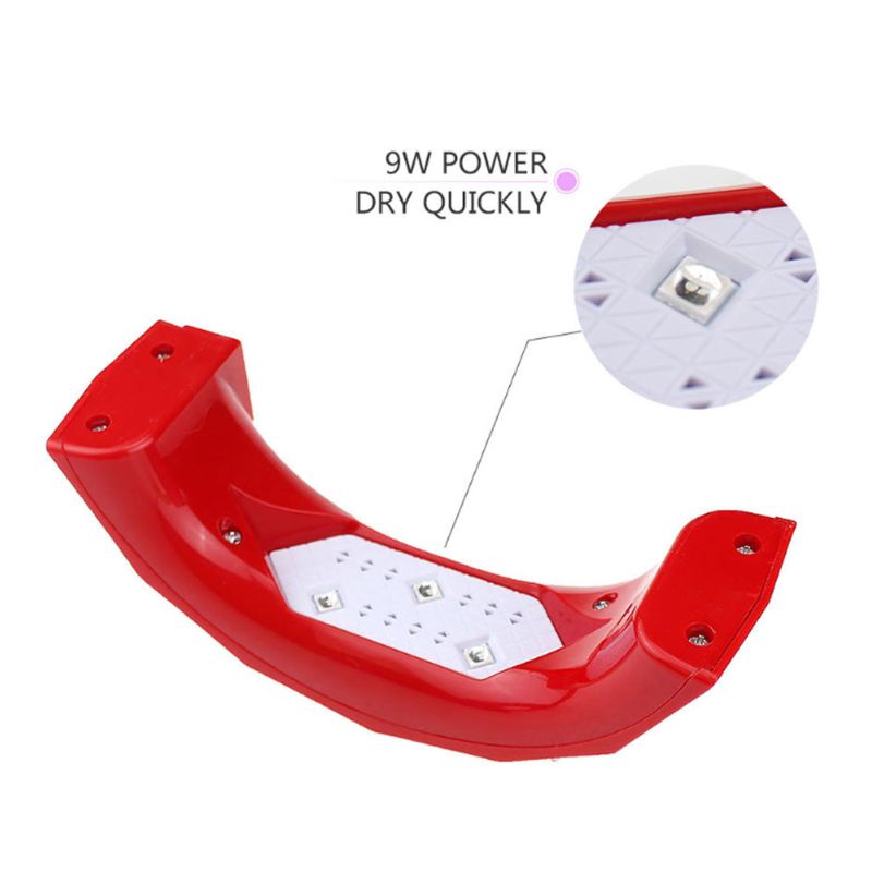 Đèn Sấy Khô Sơn Móng Tay Mini Uv 9W 30S Hẹn Giờ Sạc Usb<br>