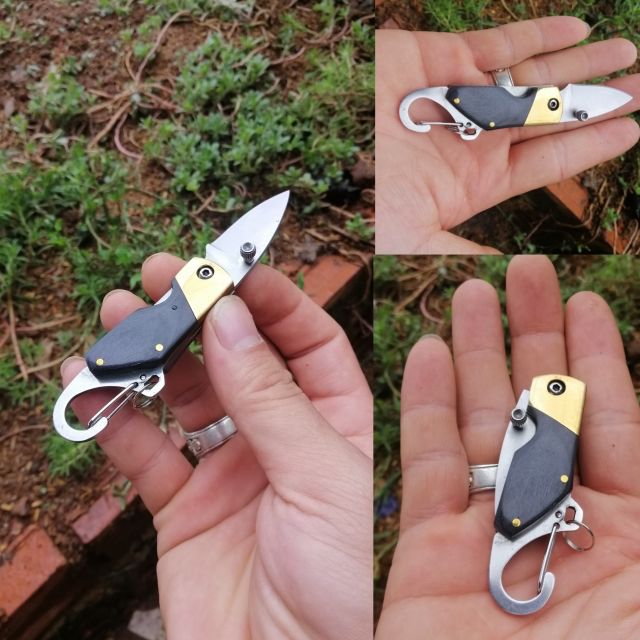 Móc khóa mini cán gỗ