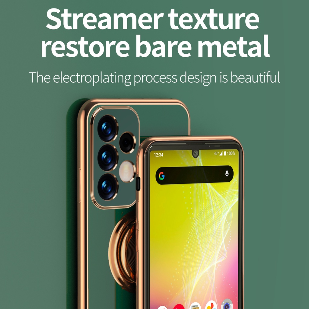 Ốp Điện Thoại Mạ Điện 6D Có Giá Đỡ Cho Samsung Galaxy A33 5G Samsung A33 5G