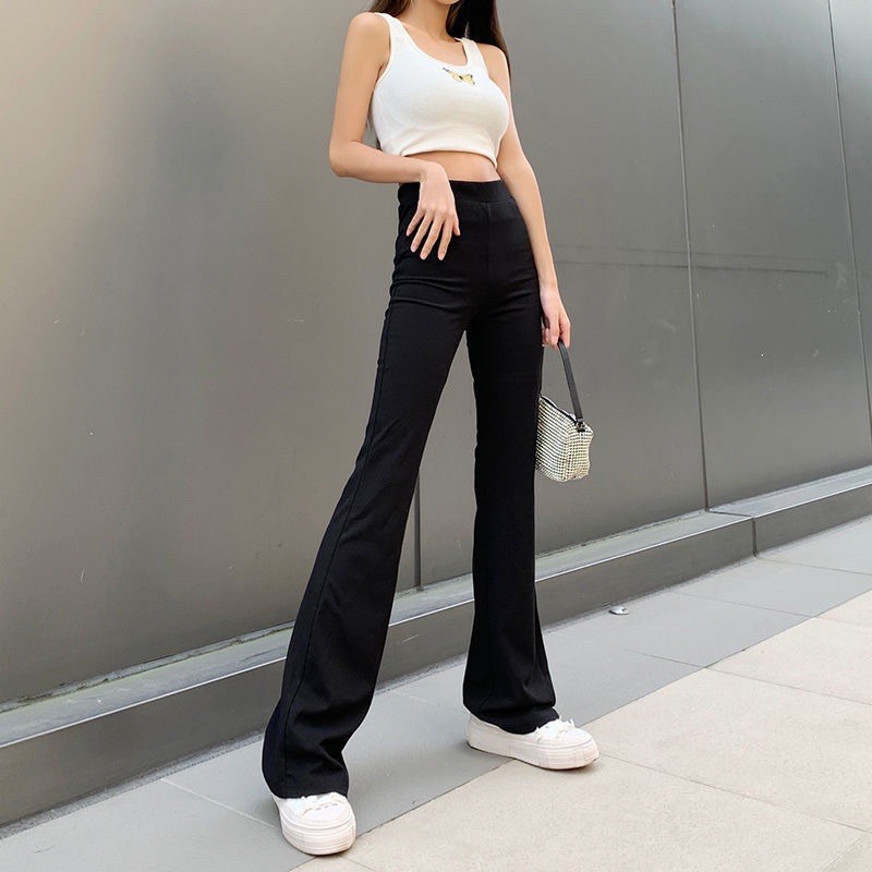 Quần ống loe flare pants chất Hàn dành cho cô nàng MÉT 6 ĐỔ LẠI chuẩn form kèm ...