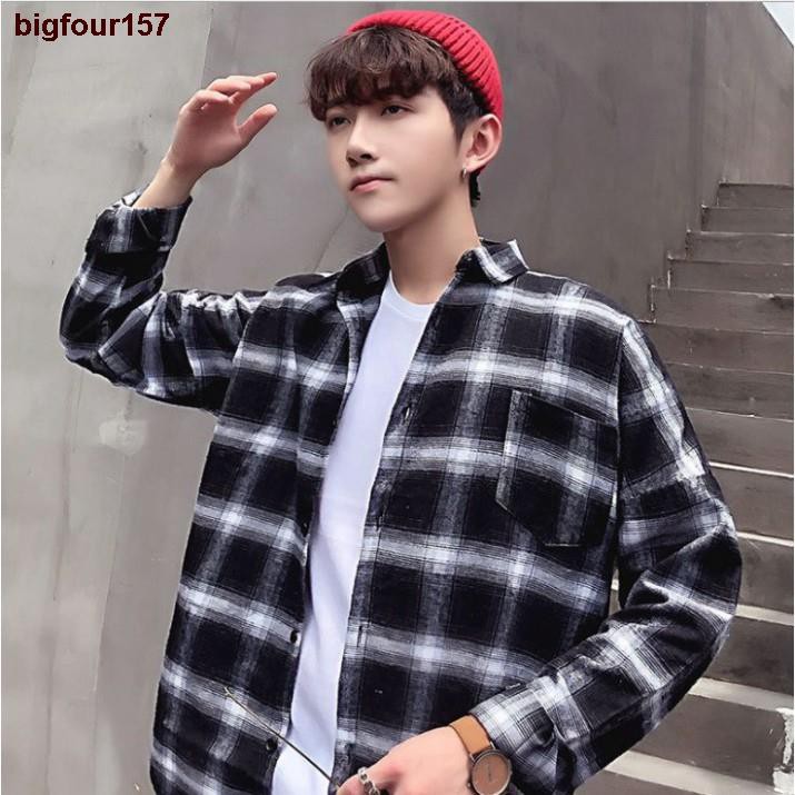 ✲bigfour157Áo Sơ Mi Caro Form Rộng Chất Đẹp Siêu Hot🍁 Sơ mi Caro Unisex nam nữ đều mặc được