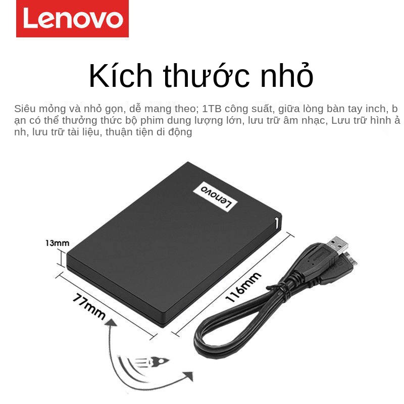 Lenovo di động đĩa cứng 2t F308 Máy tính để bàn bên ngoài Đĩa cứng Tương thích MAC Apple Notebook Đĩa bên ngoài | BigBuy360 - bigbuy360.vn
