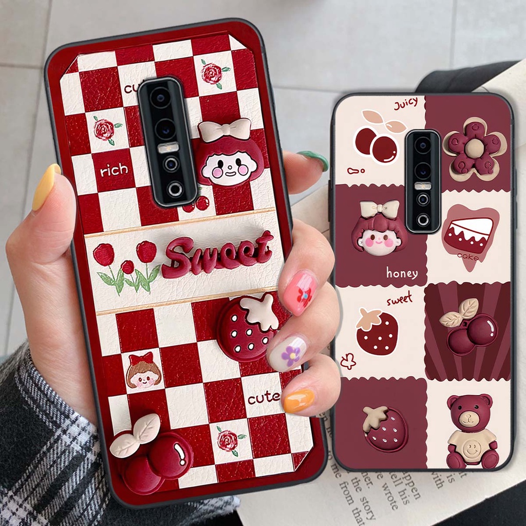 Ốp Vivo V17 Pro in hình trái tim, caro kẹo ngọt đầy cá tính siêu đẹp siêu chất