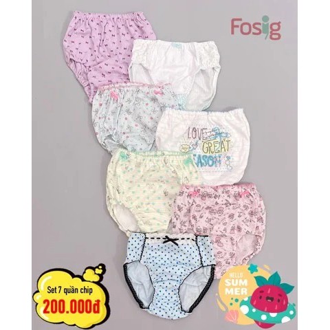 [Mã SKAMCLU8 giảm 10% cho đơn từ 100K] [18-35kg] Set 7 Quần Chíp Bé Gái Xuất Nhật Set Ngẫu Nhiên.