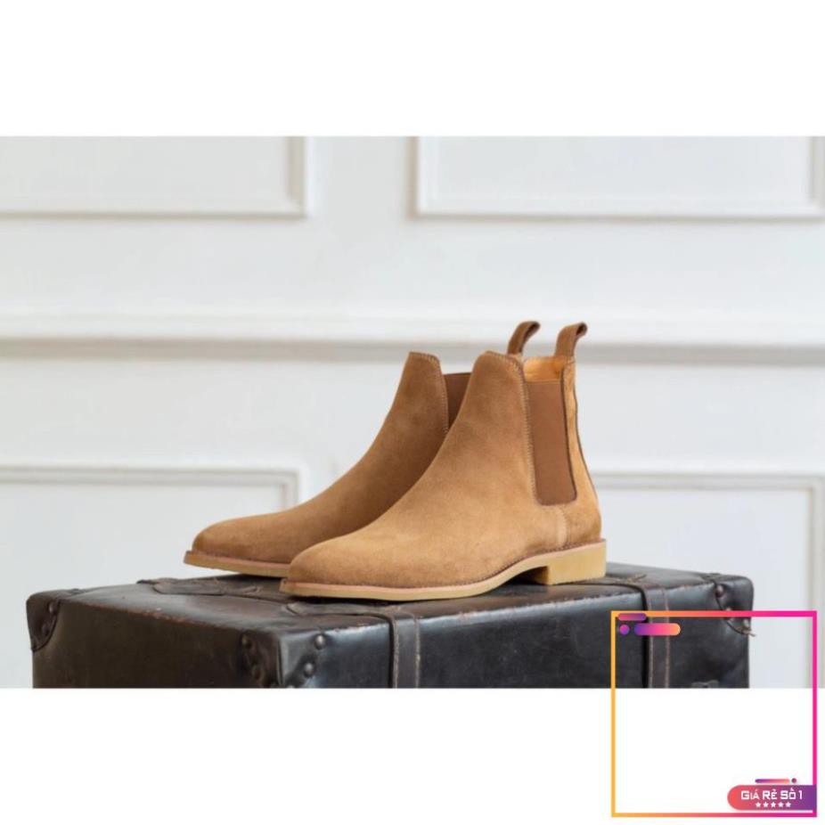 Giày Chelsea Boots nam SN02 da lộn cao cổ đế cao cá tính năng động trẻ trung  -V1