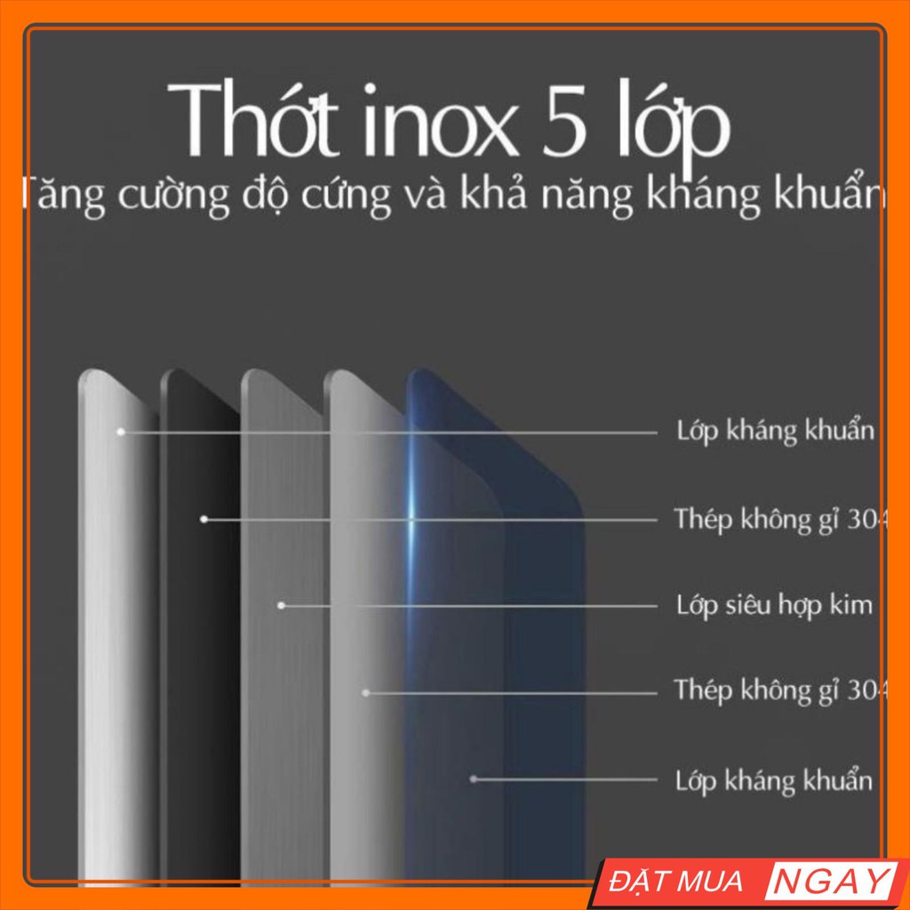 Thớt Inox 304 Kháng Khuẩn Cừờng Lực - Vệ Sinh Dễ Dàng - Thớt Inox Sus 304 - Chống Ẩm Mốc