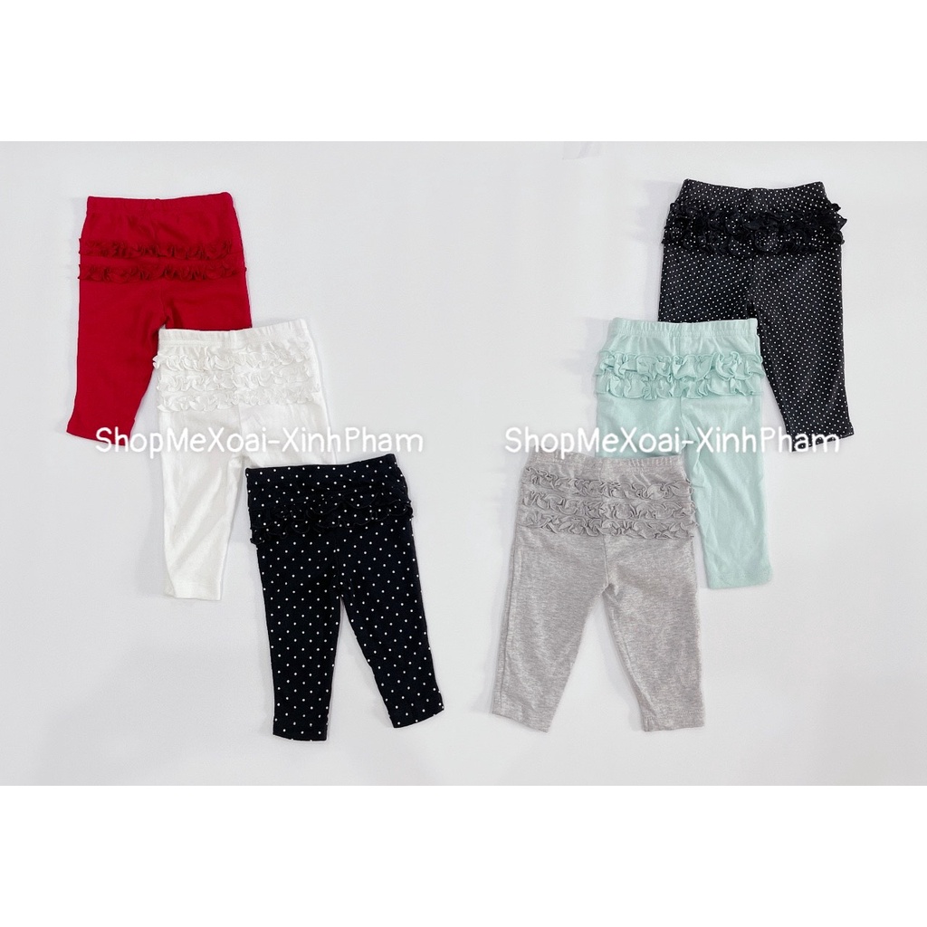 Quần dài Carter size Newborn, Cotton cho bé gái/bé trai xuất dư xịn 2-3,5kg