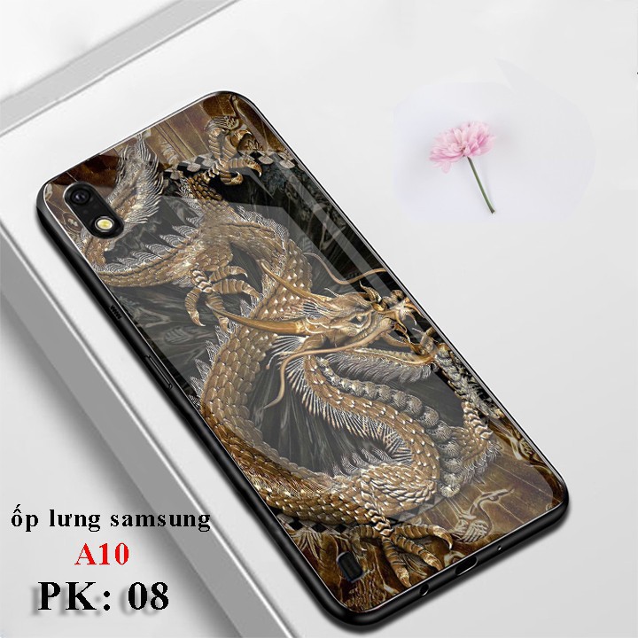 Ốp lưng A10, 📢FREE SHIP📢 ốp lưng Samsung A10 in hình 3D mặt kính 9H bền đẹp, Aha Case