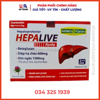Hepalive Thanh nhiệt, giải độc gan, mát gan, tăng cường chức năng gan - Hộp 20 ống bẻ