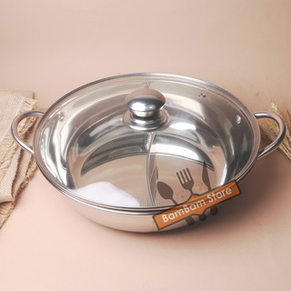 NỒI LẨU 2 NGĂN INOX NL2N01
