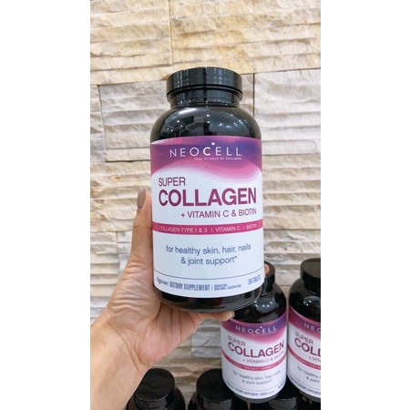 DẠNG VIÊN 360v/hộp🌹 COLLAGEN LỰU  - NEOCELL COLLAGEN + C. BỔ SUNG COLLAGEN & VITAMIN_C của hãng Neocell USA 🇺🇸 9/23