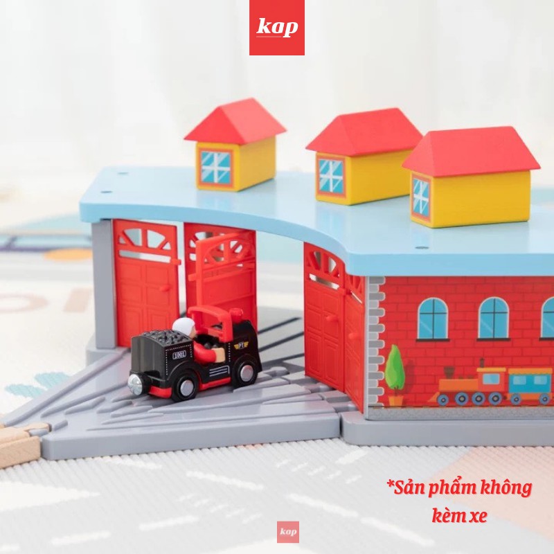 Nhà ga xe lửa (loại lớn), phụ kiện mô hình đường ray xe lửa gỗ