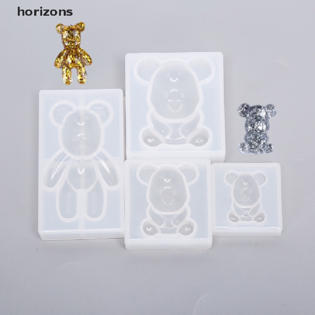 Khuôn Silicone Tạo Hình Gấu Làm Trang Sức DIY