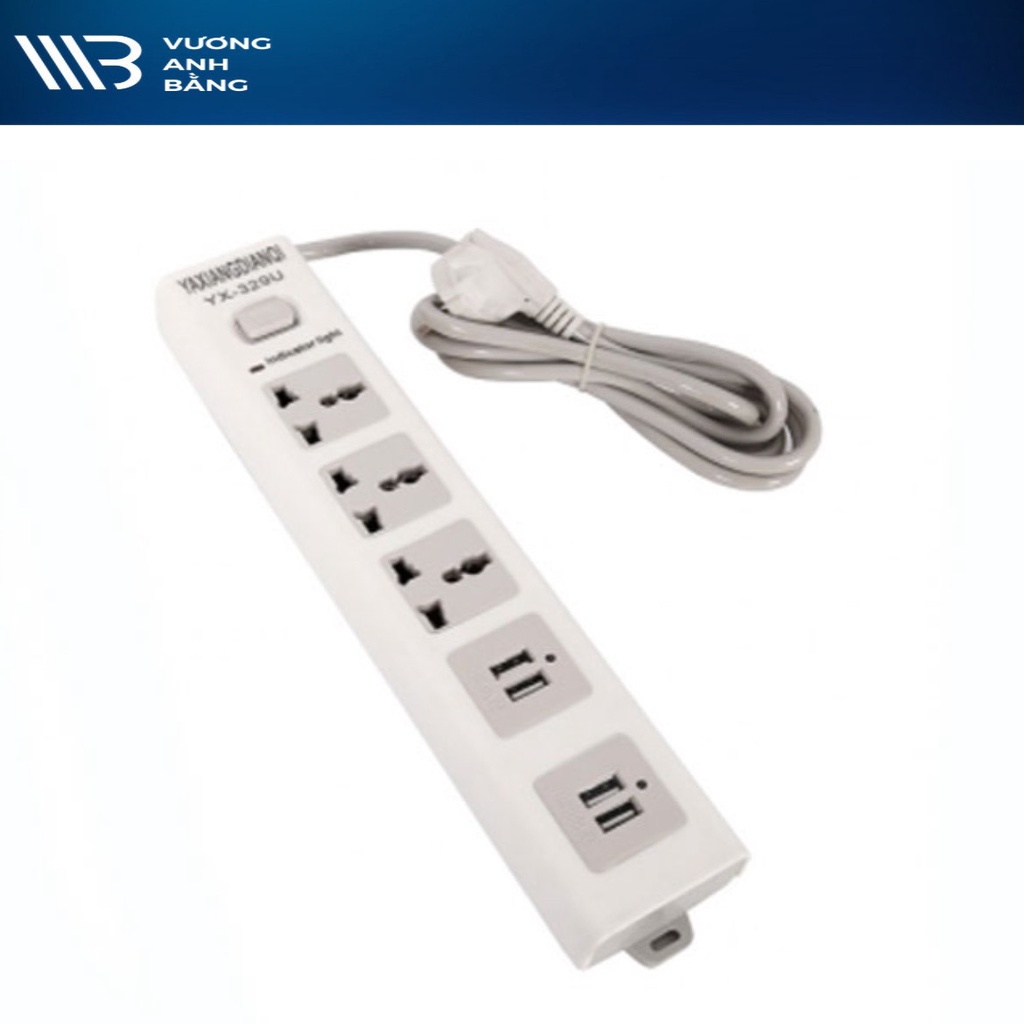 Ổ cắm điện Netlike 3294 đa năng tích hợp 4 cổng sạc USB