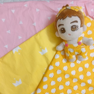 Vải thô hoạ tiết may đồ cho doll Kpop
