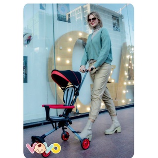 Xe đẩy đảo chiều gấp gọn full nệm, mái che Vovo VO -0206 hàng chính hãng