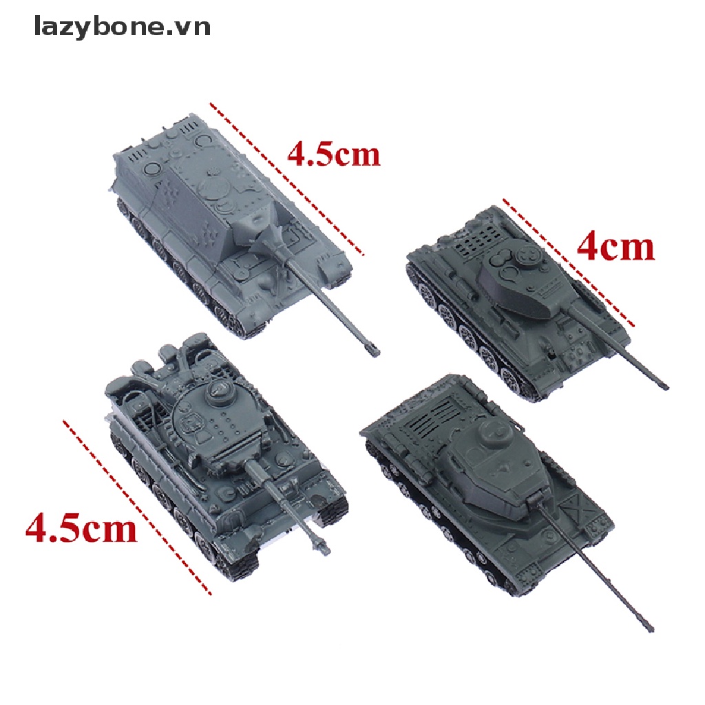 1pc 1:144 Model Toy 4D Sand Table Plastic Tiger Tanks World War II Germany Tank