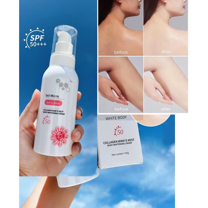 [Sỉ-Rẻ] Kem Body Collagen Tổ Yến Teil Micro White Body 150g Có Chống Nắng Makeup da – HUKB764 [Lẻ-Sỉ]