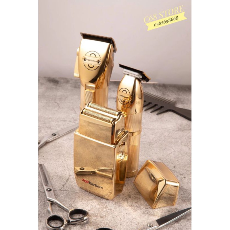 ⚡CHÍNH HÃNG⚡Tông đơ cắt tóc cao cấp POP BARBER P700 - P800 Gold