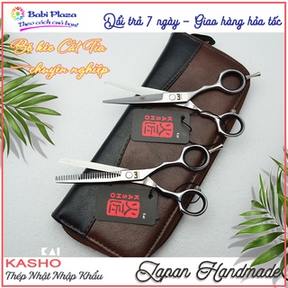 Bộ 2 kéo cắt tỉa tóc và phụ kiện cao cấp KAI KASHO 5.5inch