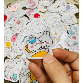 1p-50 hình dán sticker mimi and neko decal ( random hình )